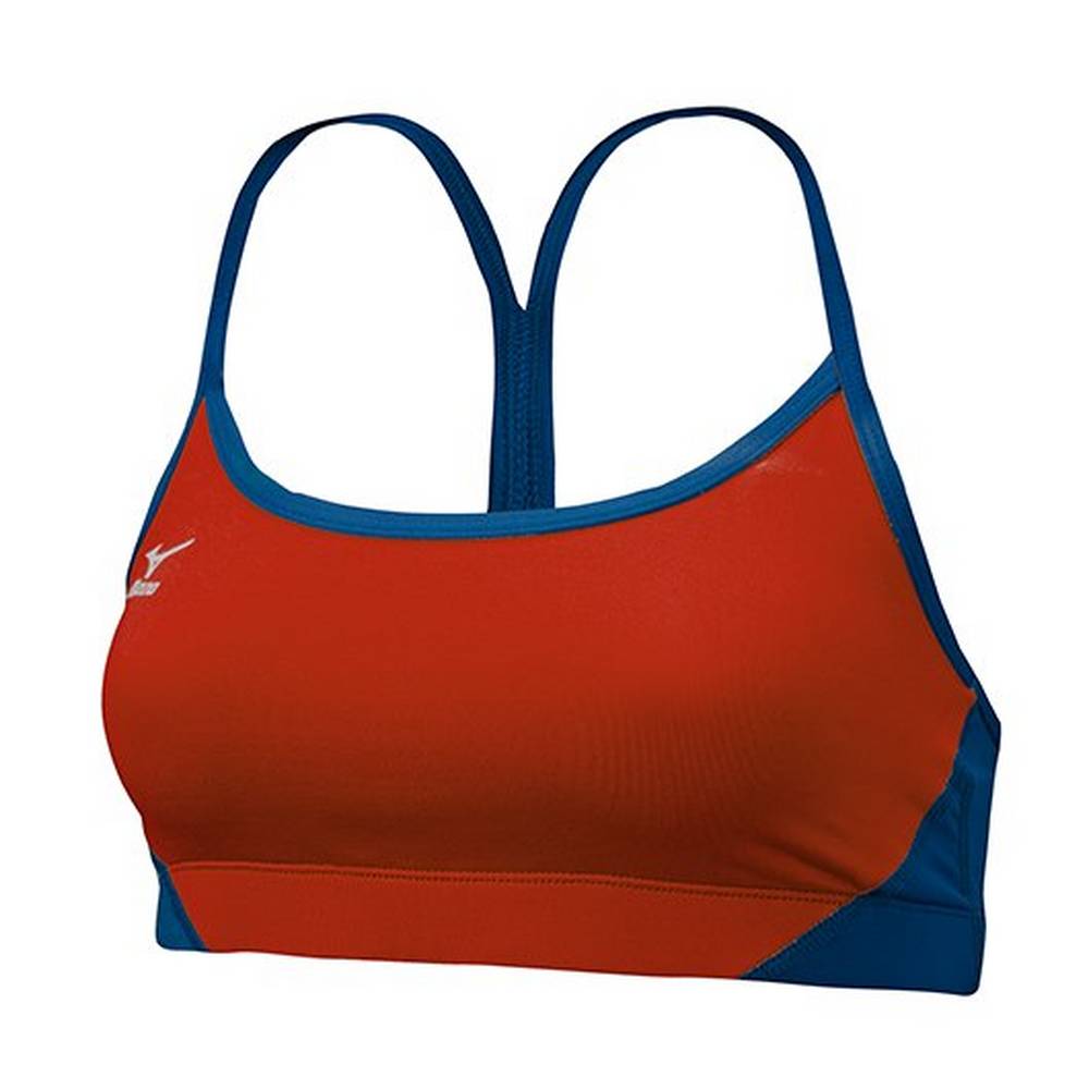 Reggiseno Sportivo Mizuno Pallavolo Hybrid Donna - Rosse/Blu Marino - 93761-WTFH